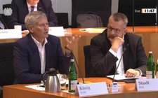 BASE-Präsident Wolfram König spricht vor dem Umweltausschuss des Deutschen Bundestags