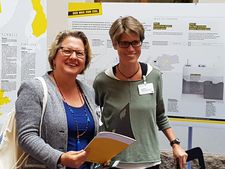 Bundesumweltministerin Svenja Schulze besucht den Ausstellungsstand des BfE beim Tag der offenen Tür im BMU 2018