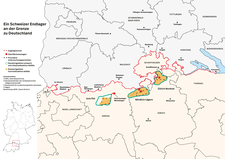 Karte der Schweizer Standortareale