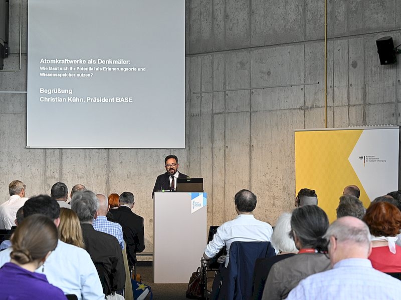 Fachtagung: „Atomkraftwerke als Denkmäler - Erinnerungsort und Wissensspeicher“ (© BASE) Fachtagung: „Atomkraftwerke als Denkmäler - Erinnerungsort und Wissensspeicher“